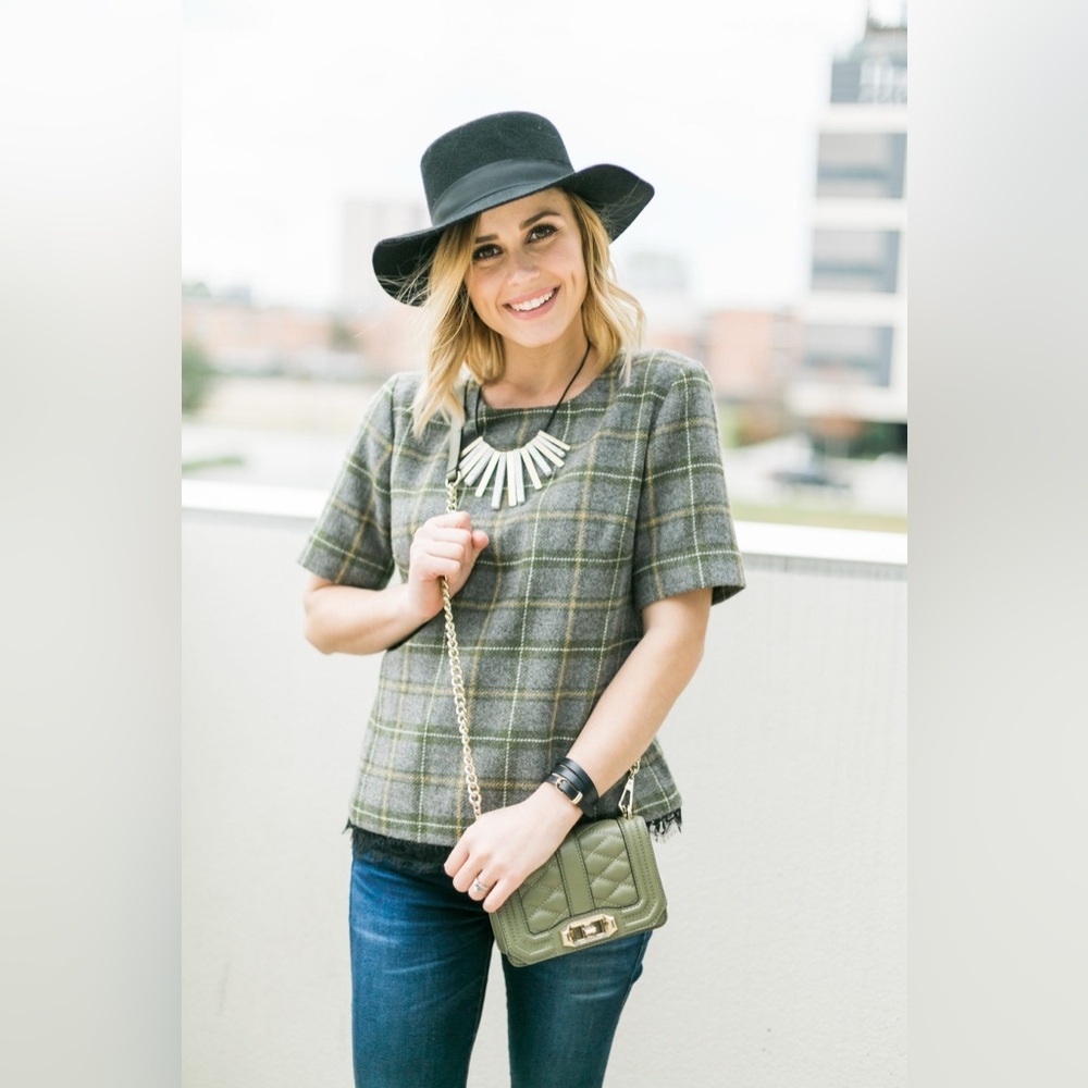 Rebecca Minkoff Mini Love Cross Body Bag In Olive With Gold Chain Blogger